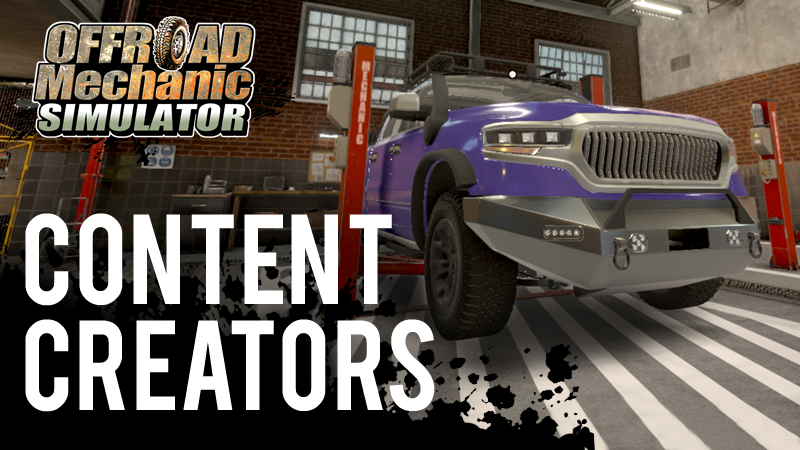 Content creators are already playing Offroad Mechanic Simulator!