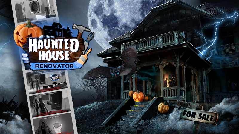 Our games on Steam Scream & Haunted House Renovator devlog published